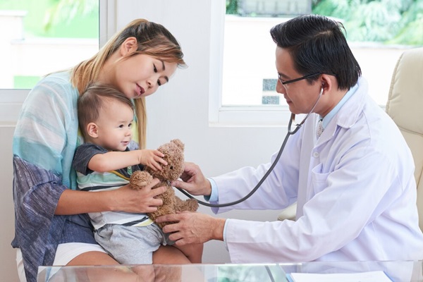 Doctor with family